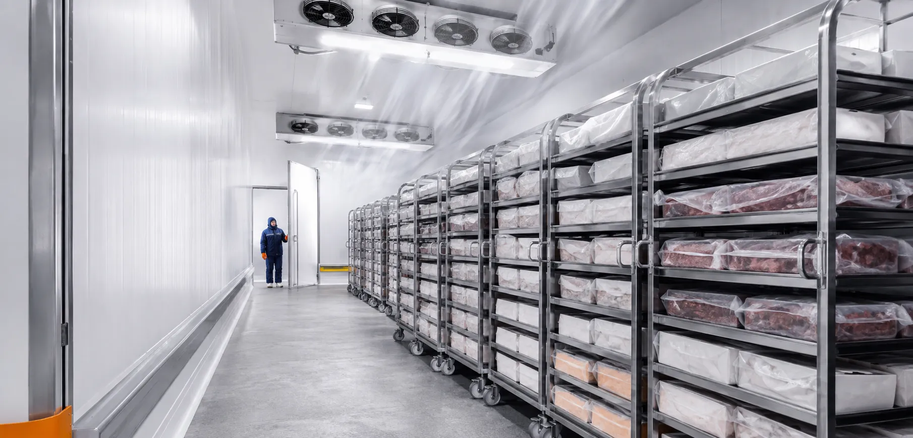 Penyimpanan produk dalam cold room kapasitas 20 ton