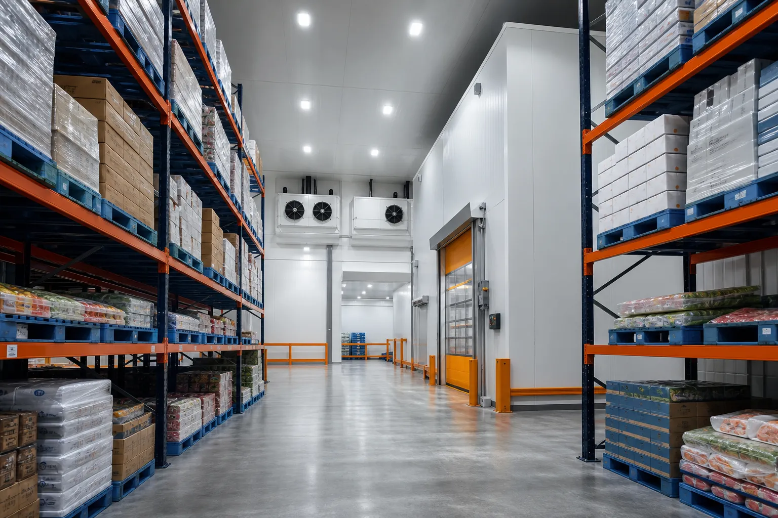 Interior cold room distribusi produk di Jakarta