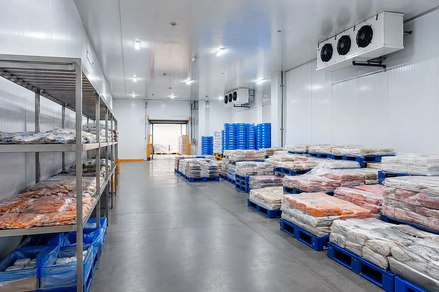 Interior cold room distribusi produk di Surabaya