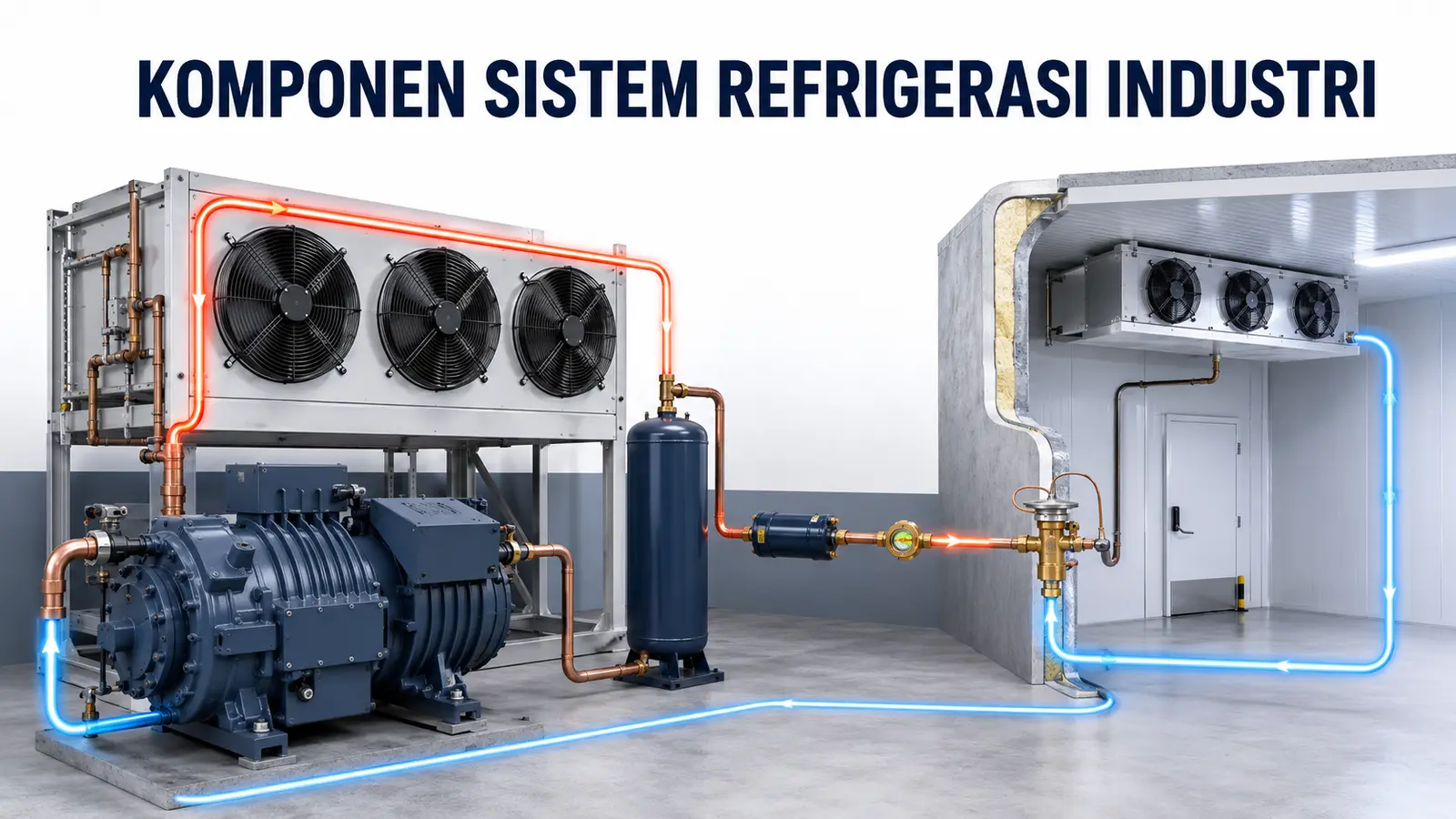 Komponen Sistem Refrigerasi Industri dan Fungsinya